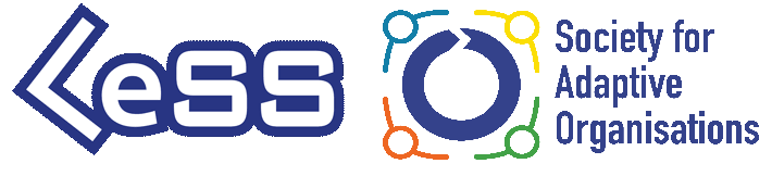 Logos of LeSS and the Society for Adaptive Organisations